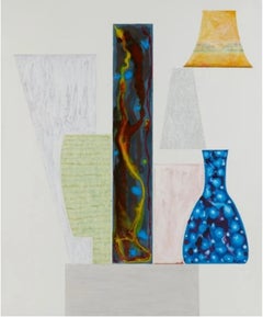 Abstract (with Two White Vases)