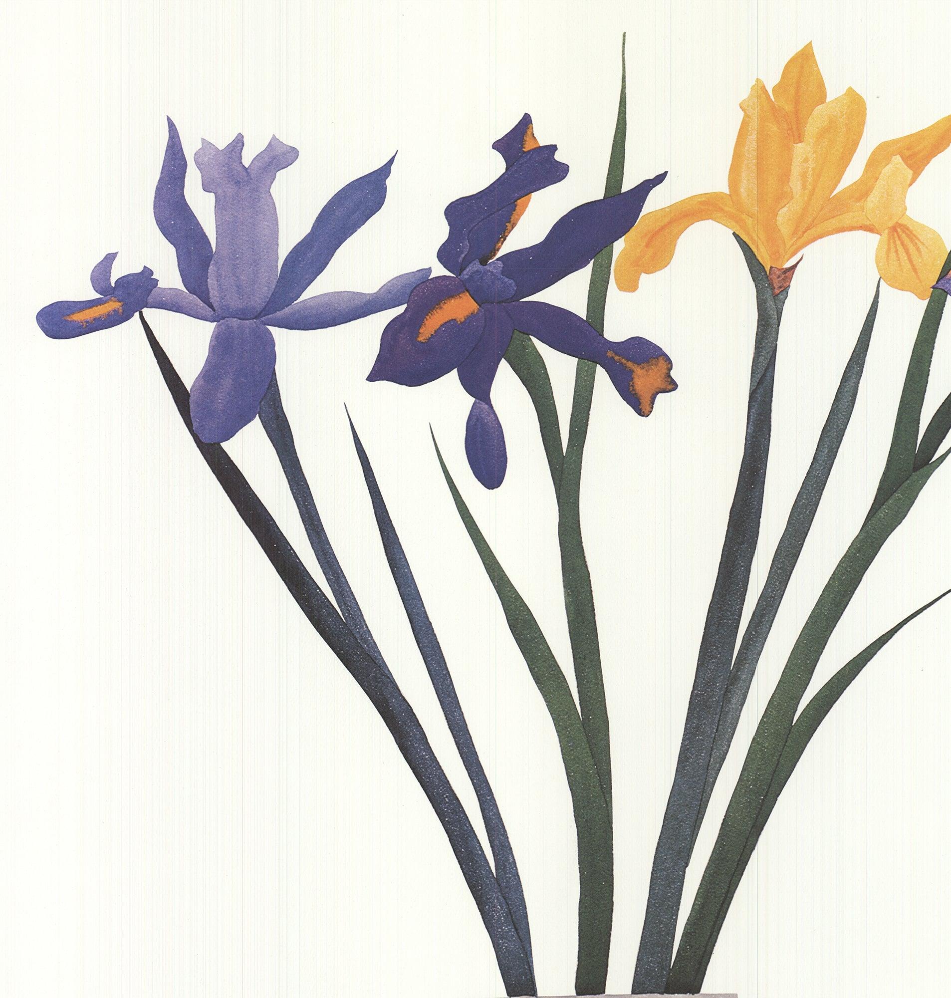 Ed Baynard 'Flowers in Vase on Black Stand' 1980- Vintage For Sale 2