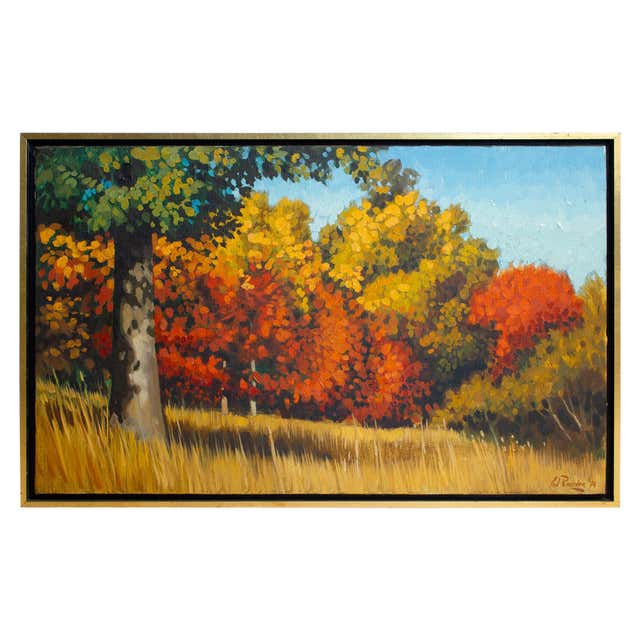 Stephen Thomas Rascoe Abstract Landscape Painting 1970s 'Sierra Madre ...