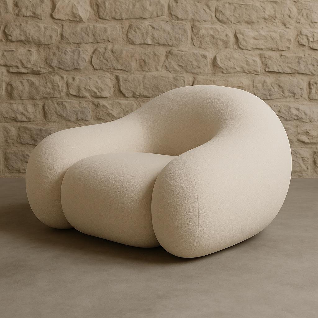 Questo pezzo, che fa parte della serie TEXTURE & TENSION - Material Experiments, incarna il dialogo tra costrizione e rilascio. La sua forma scultorea, solida e precisa sembra essere stata modellata dalla pressione stessa del materiale che la porta