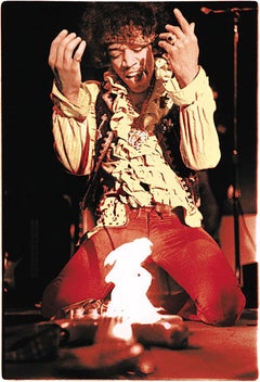 Hendrix At Monterey, 1967 (Ed Caraeff - Colour Photography)