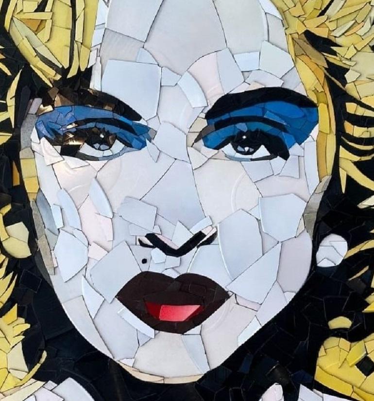Madonna - Pop Art Mixed Media Art par Ed Chapman