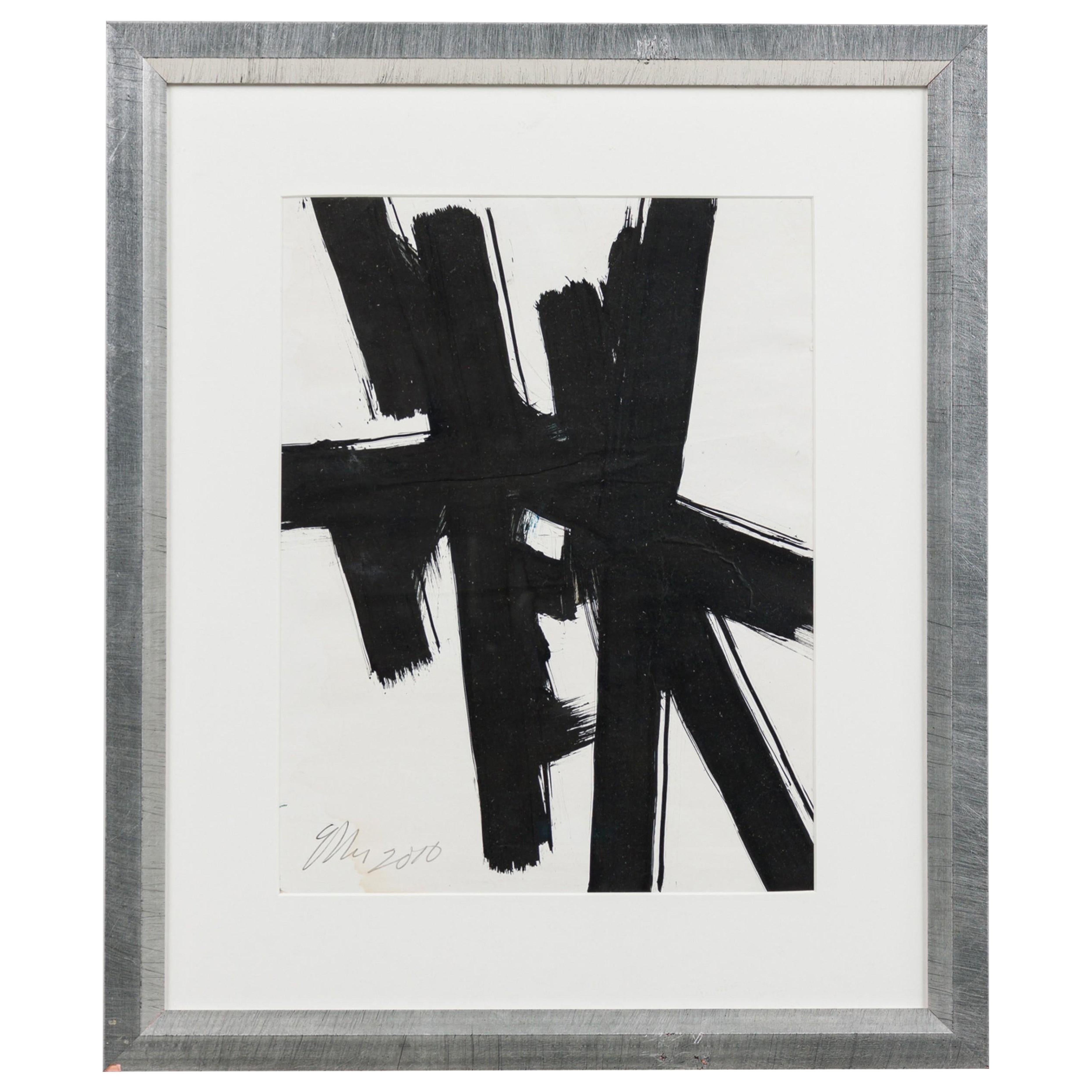 Ed Eller Contemporary American Abstract Painting, Titled: "Bold Strokes II"