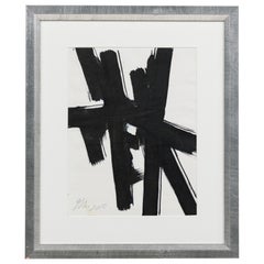 Ed Eller Contemporary American Abstract Painting, Titled: "Bold Strokes II"