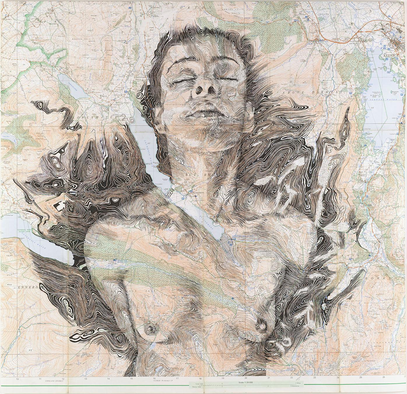 "Keswick" By Ed Fairburn, Limited Edition Poster Print, Nude Portrait of Woman