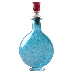 Ed Francis Off Center Art Glass Decanter