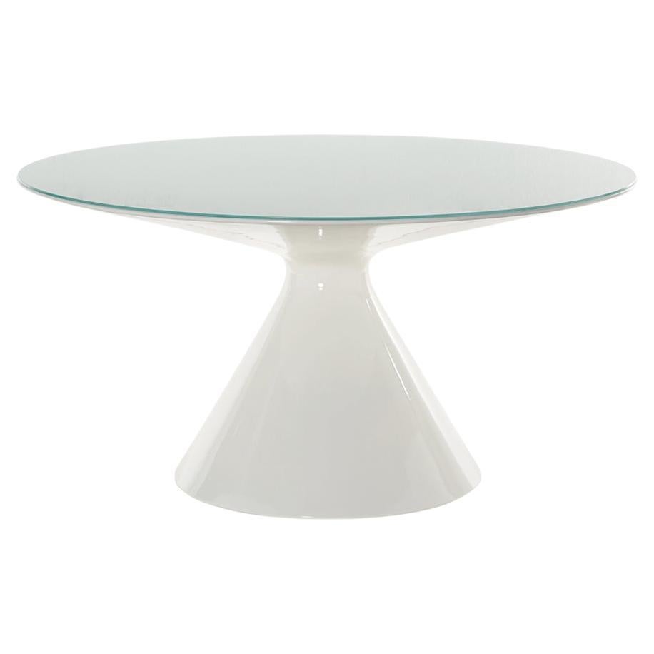 Tavolo Ed Glossy Absolute White di Guglielmo Berchicci
