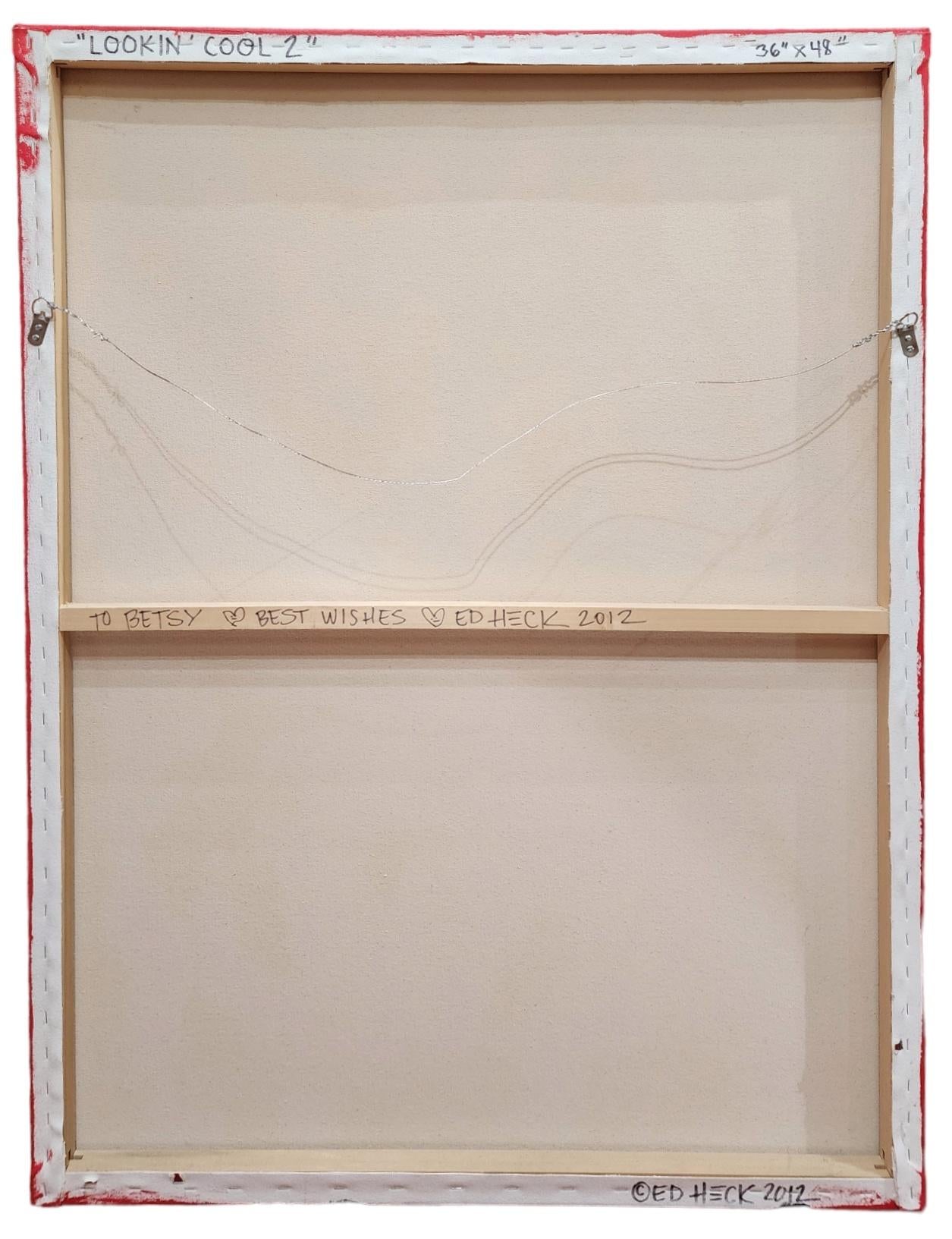 Cool aussehen 2 – Painting von Ed Heck