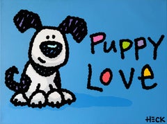 "Puppy Love"  18x24"  Acrylic on canvas
