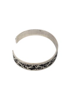 Ed Levin Sterling Silver Floral Cuff Bracelet #20251