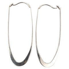 Orecchini pendenti ovali in argento sterling di Ed Levin #24686