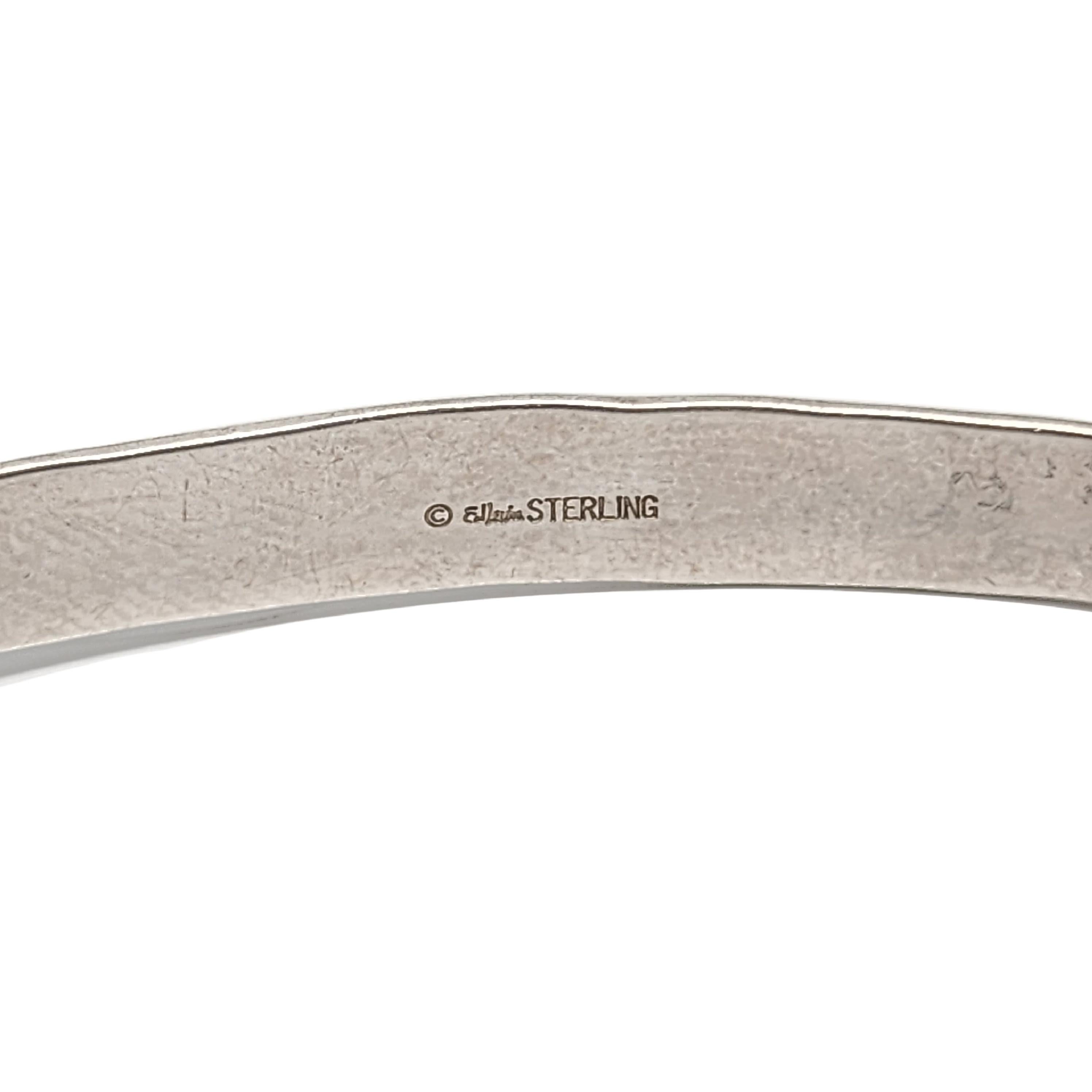 Ed Levin Sterling Silber Signatur Slide Armreif Armband #15367 1