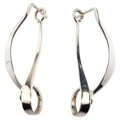 Orecchini a spirale pendenti in argento sterling di Ed Levin #24710