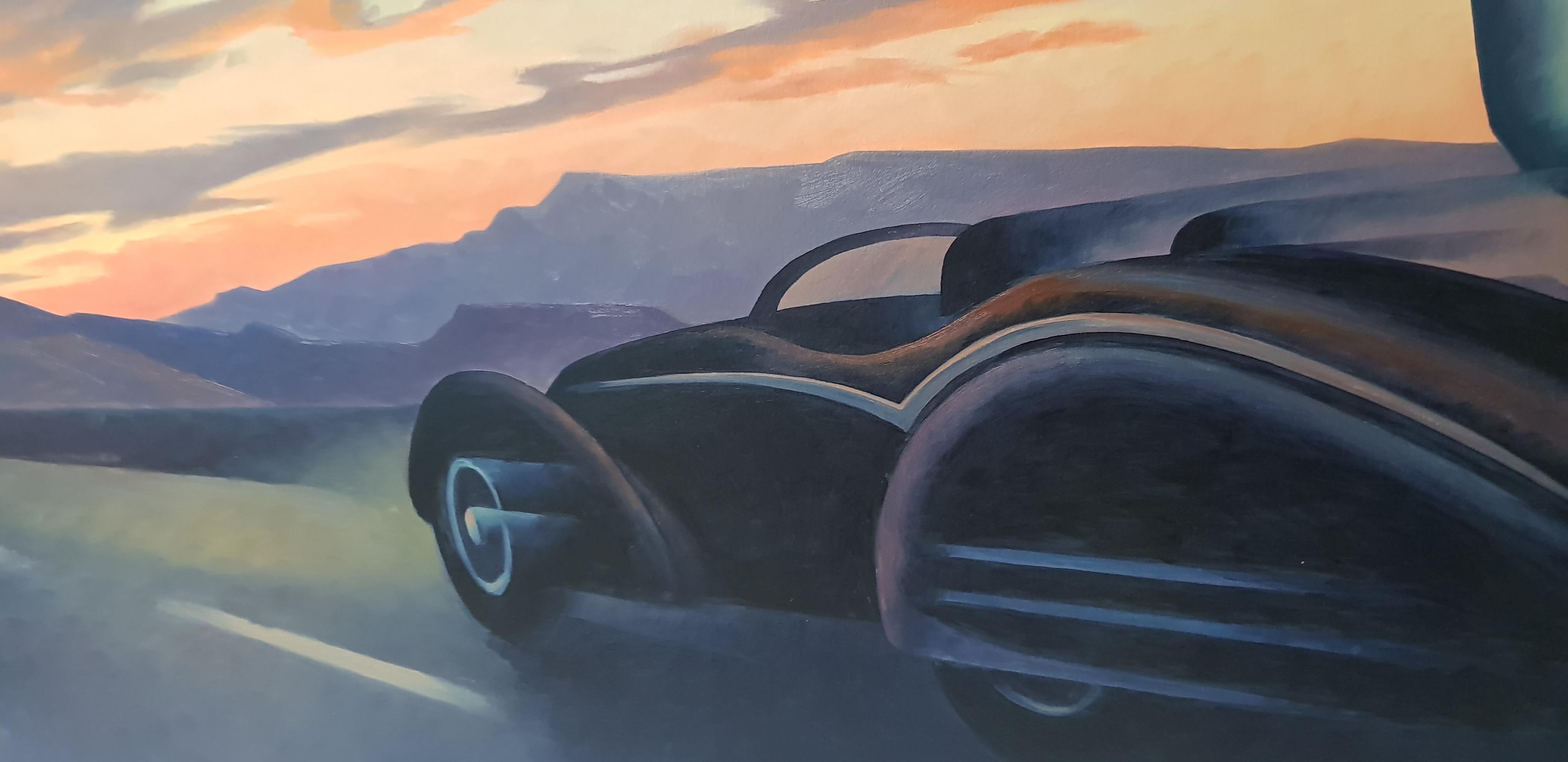 Ed Mell Desert Vibe Sunset Öl auf Leinwand Originalgemälde im Angebot 5