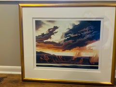 Ed Mell “Lake Rain” Serigraph 20/50 Signed Western Art