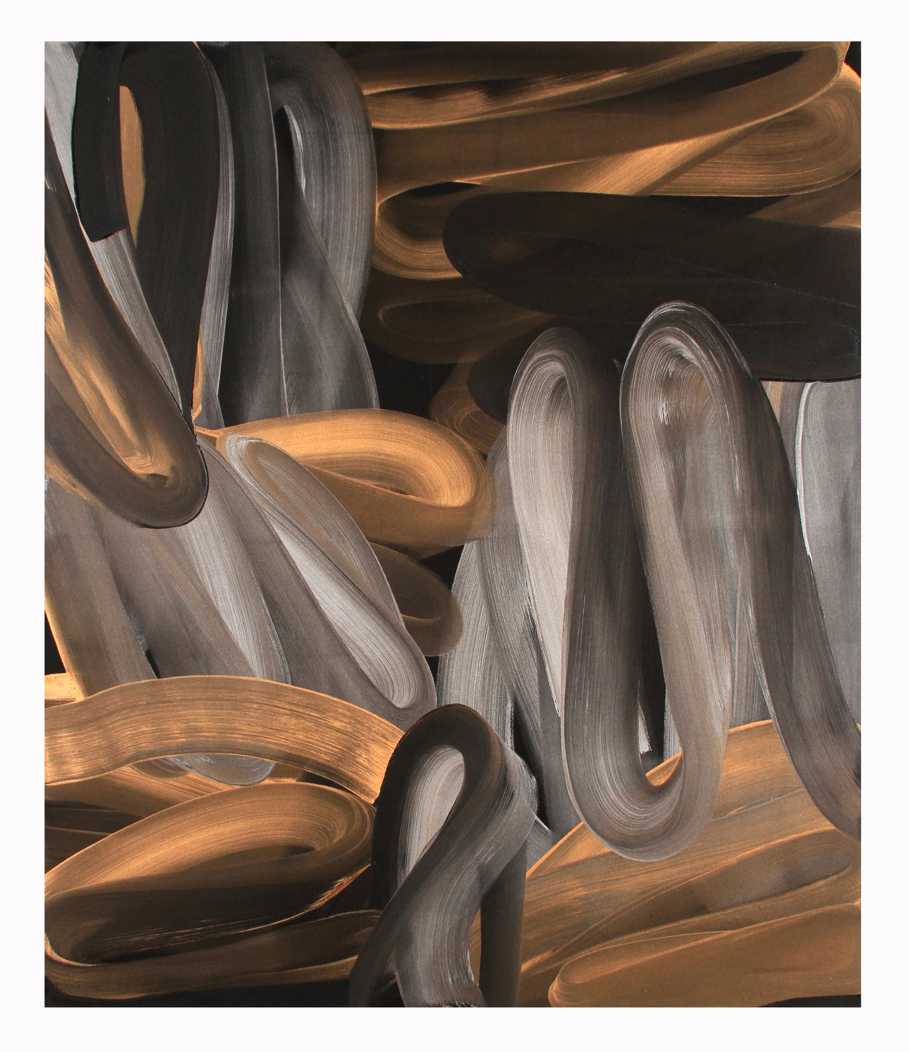 Ed Moses Abstract Painting - Cat-Who A-1
