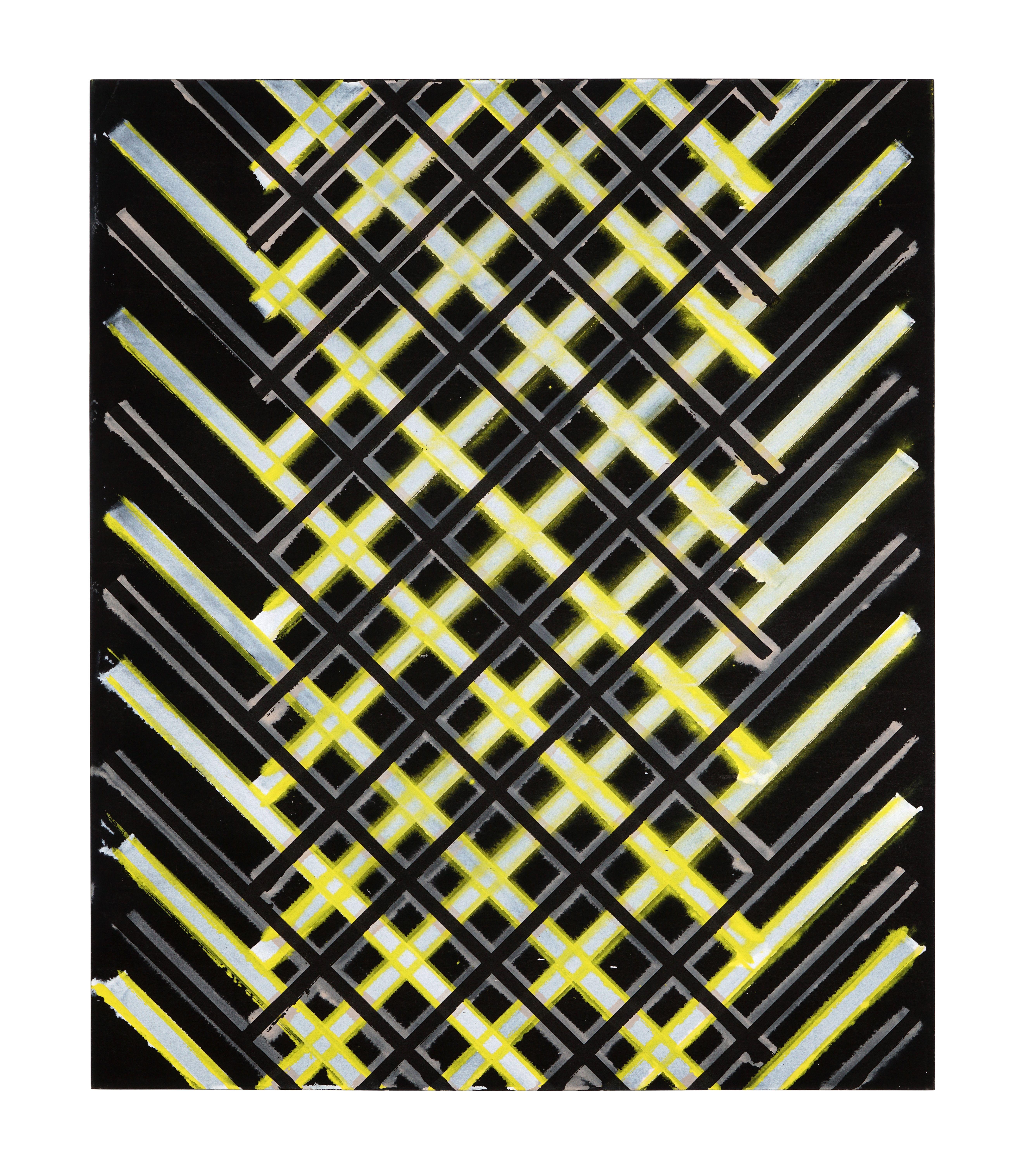 Ed Moses Abstract Painting - What 4