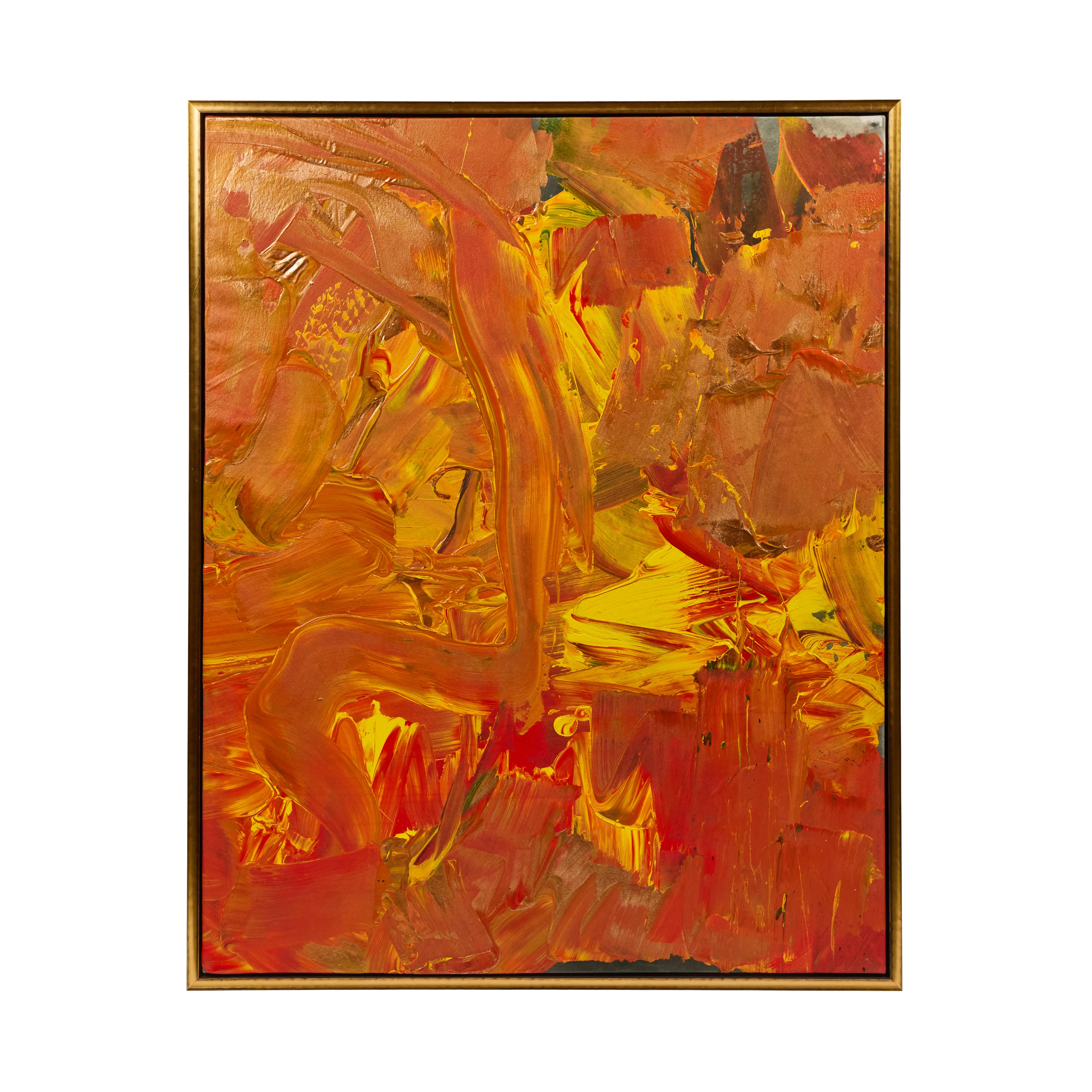 Abstract Painting di Ed Moses - Y Branco 17