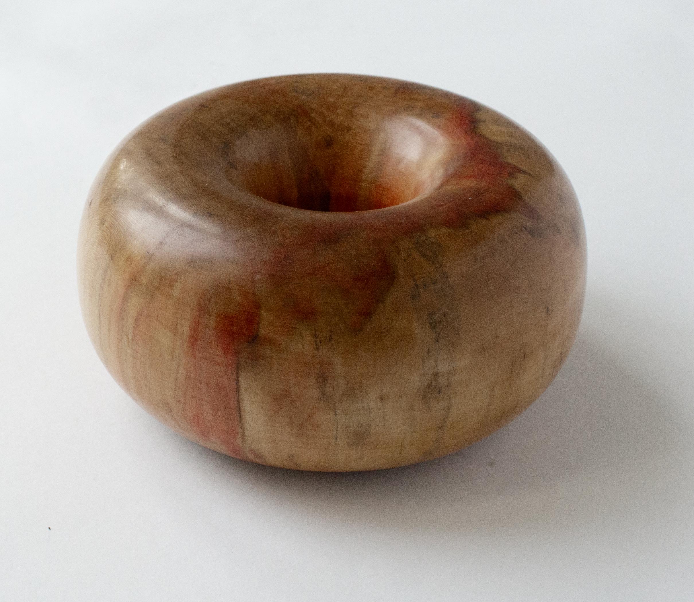 Ed Moulthrop, Gefäß in Donutform, signiert  Seltener Eschenblatt-Ahorn Acer Negundo im Angebot 2