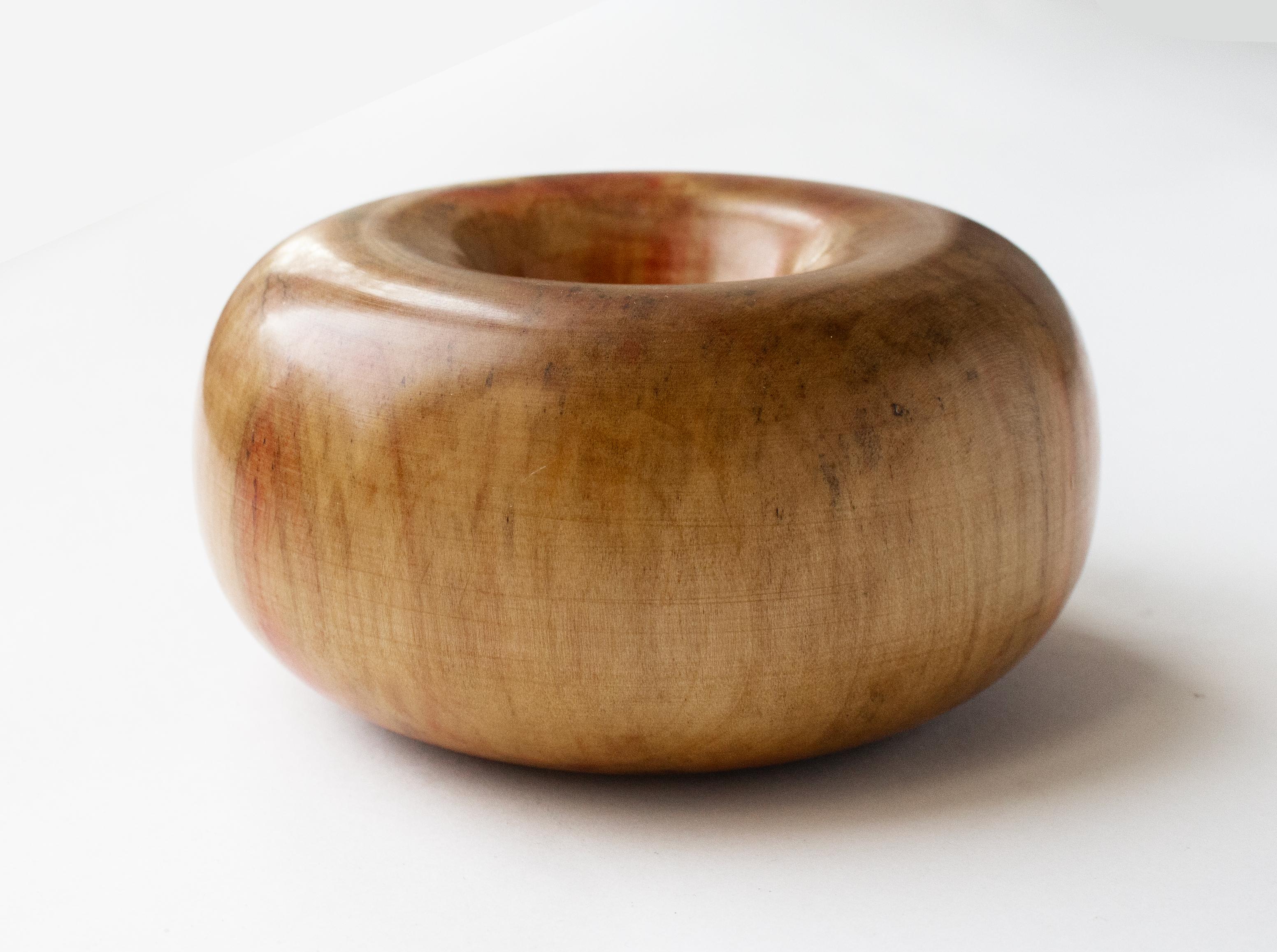 Ed Moulthrop, Gefäß in Donutform, signiert  Seltener Eschenblatt-Ahorn Acer Negundo im Angebot 1