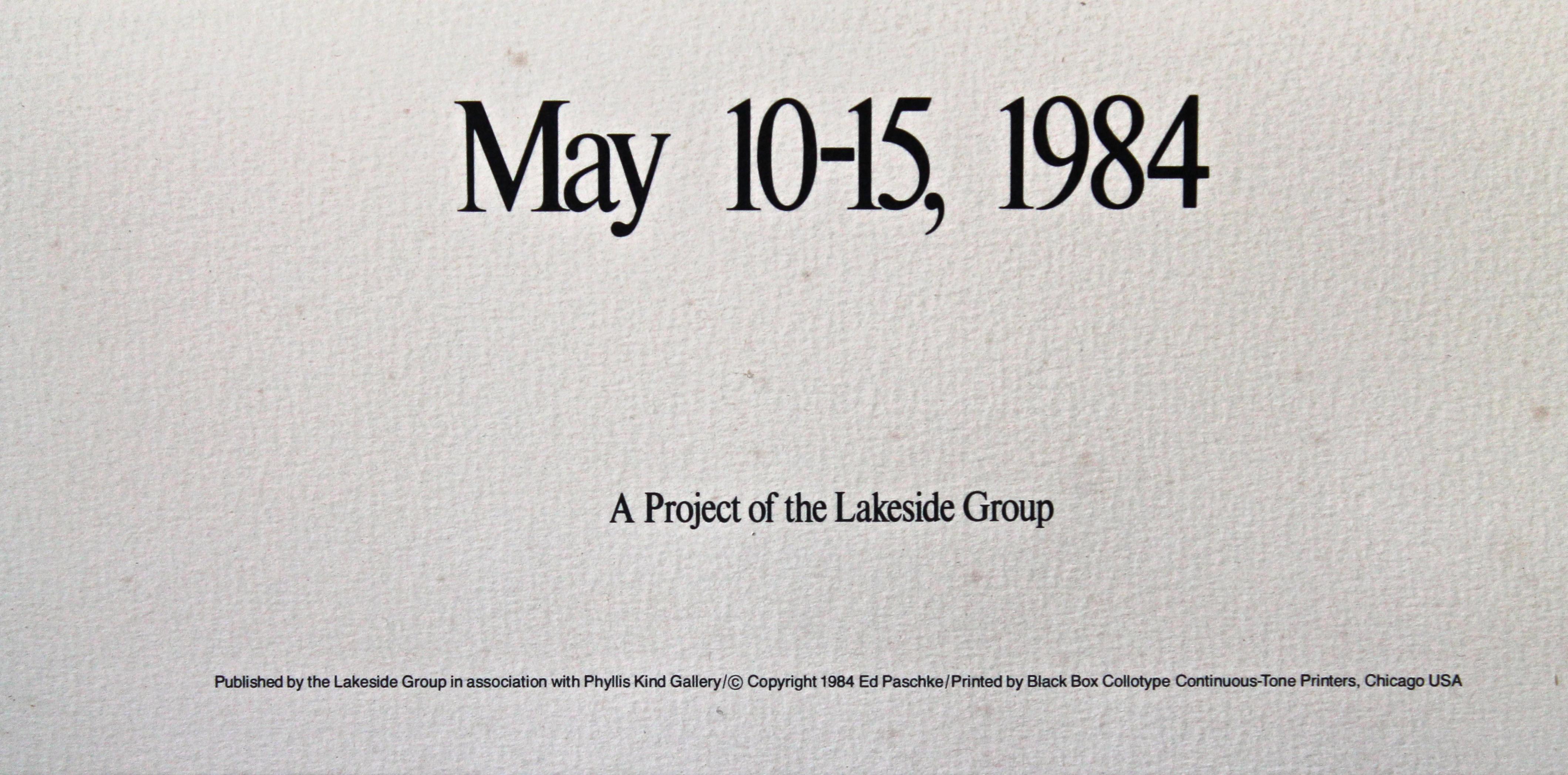 American Ed Paschke 'Chicago International Art Exposition' 1984 Original Poster