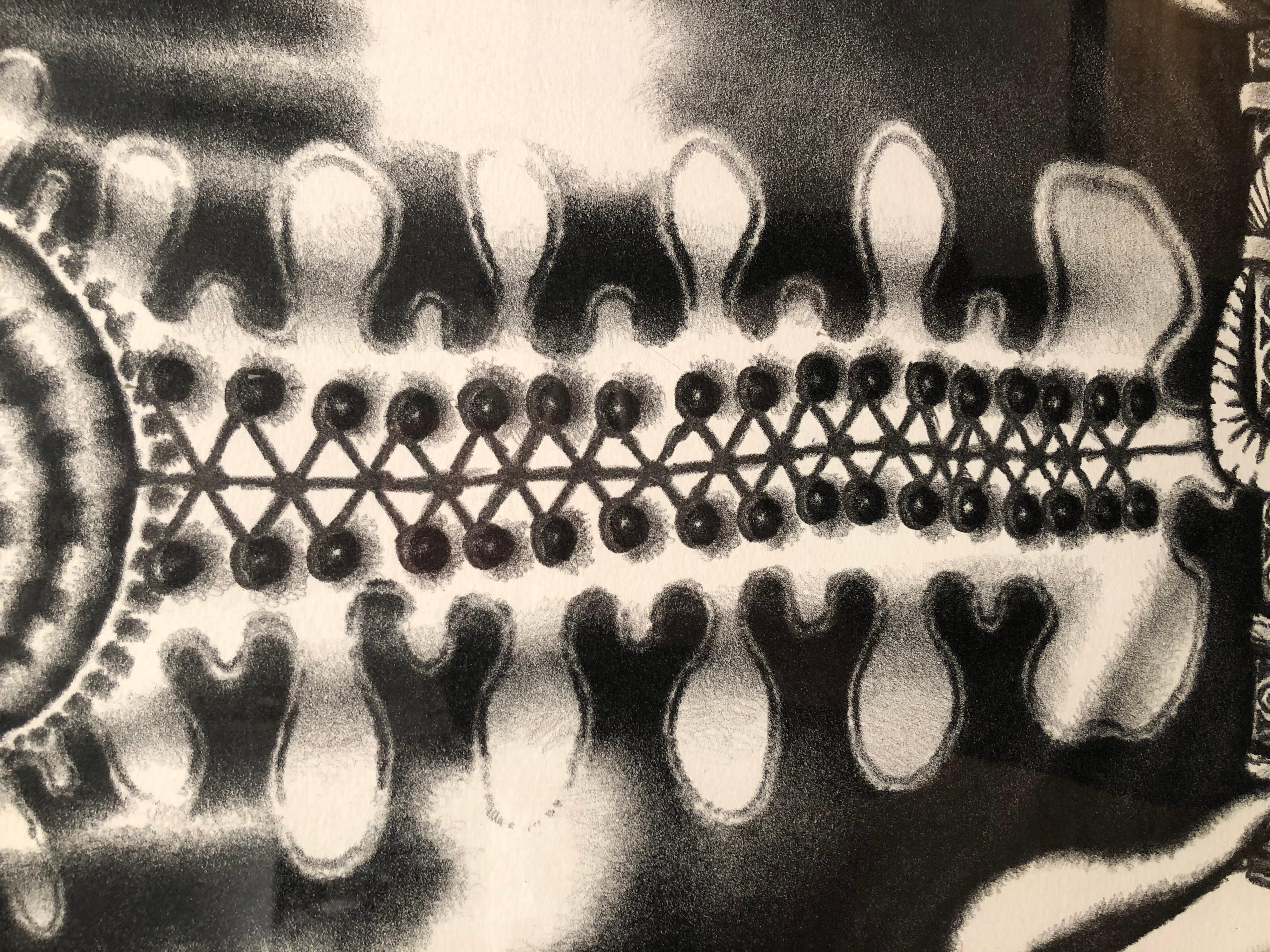 Hubert, Ed Paschke, lithograph on paper, black ink 2