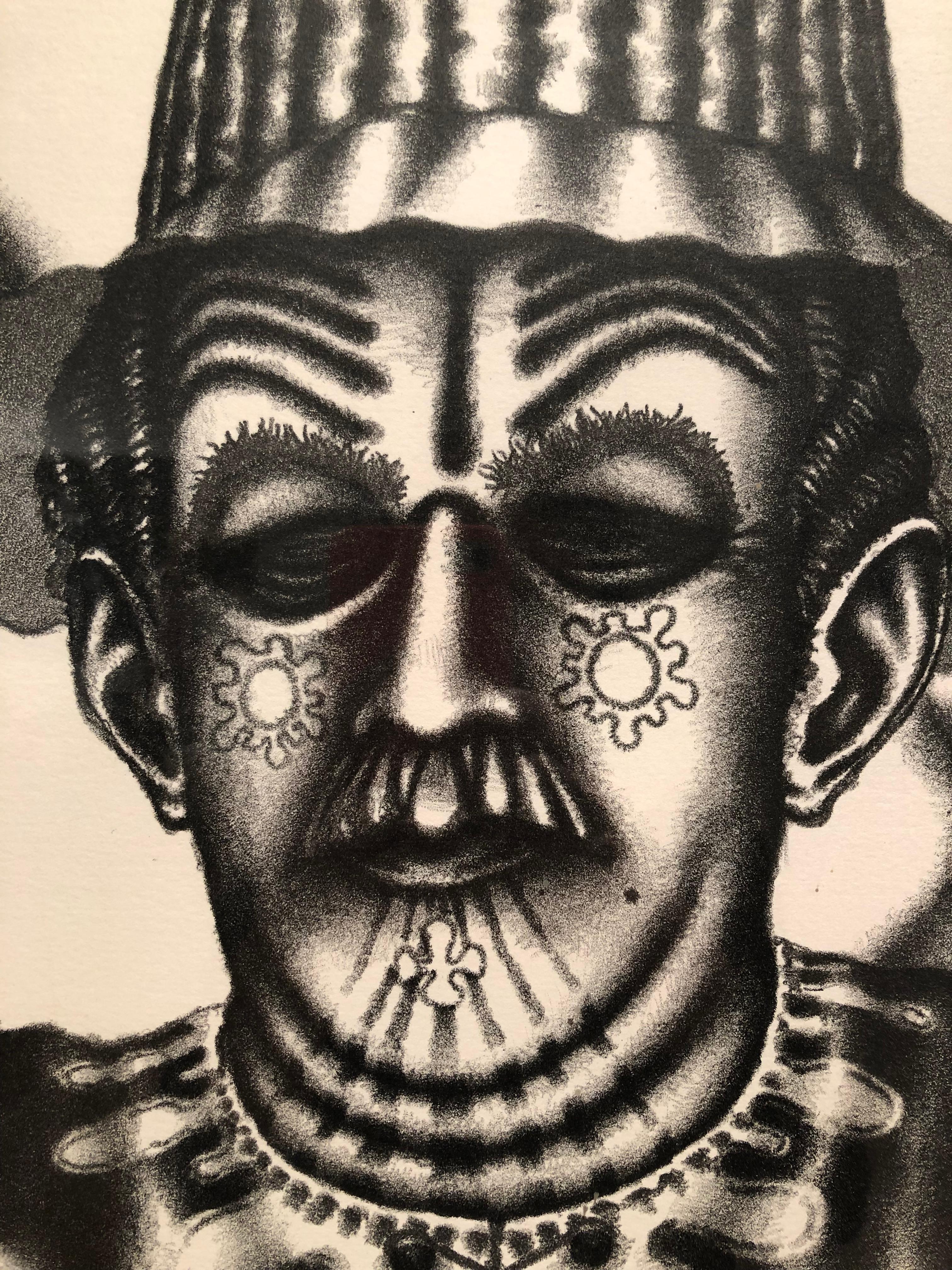 Hubert, Ed Paschke, lithograph on paper, black ink 4