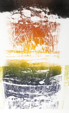 „Winter Tide“, signierte psychedelische Farbradierung von Ed Porter