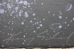 Fun Vacation (200 Engberg) Lithograph signed 13/16 by Ed Ruscha AND Kenny Scharf