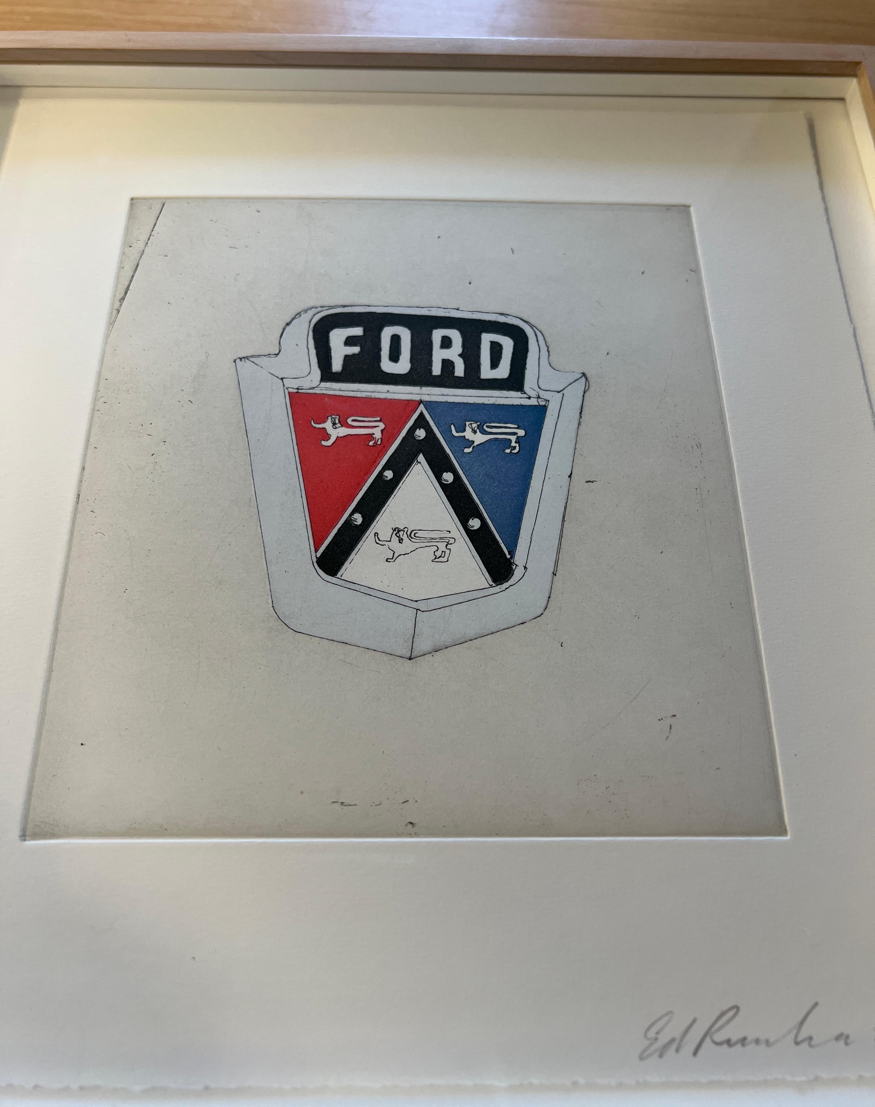 Ed Ruscha “Ford” Motor City 2009 7/50 In Good Condition In San Francisco, CA