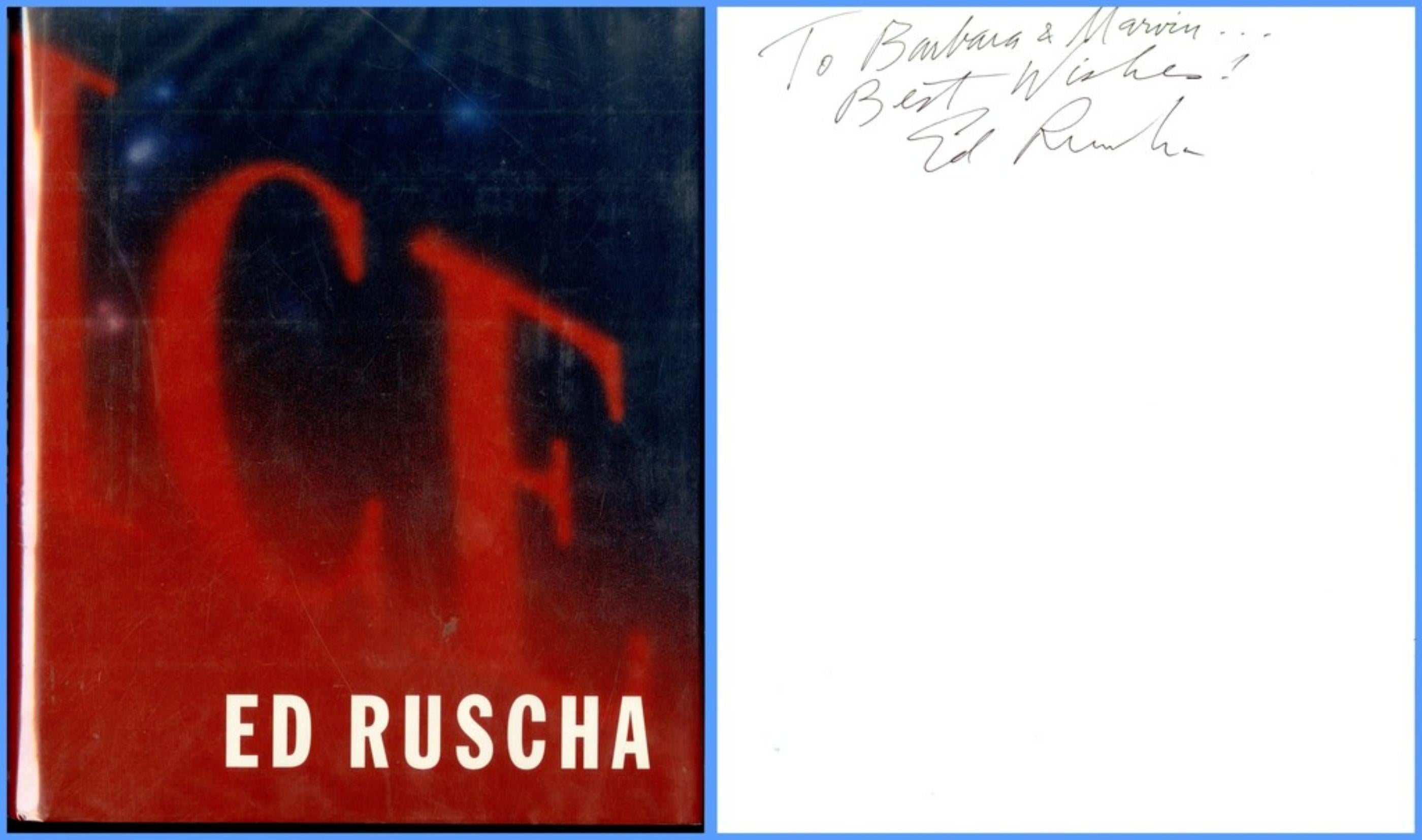 Ed Ruscha, Signed and inscribed to Marvin Davis, ex owner of 20th Century Fox