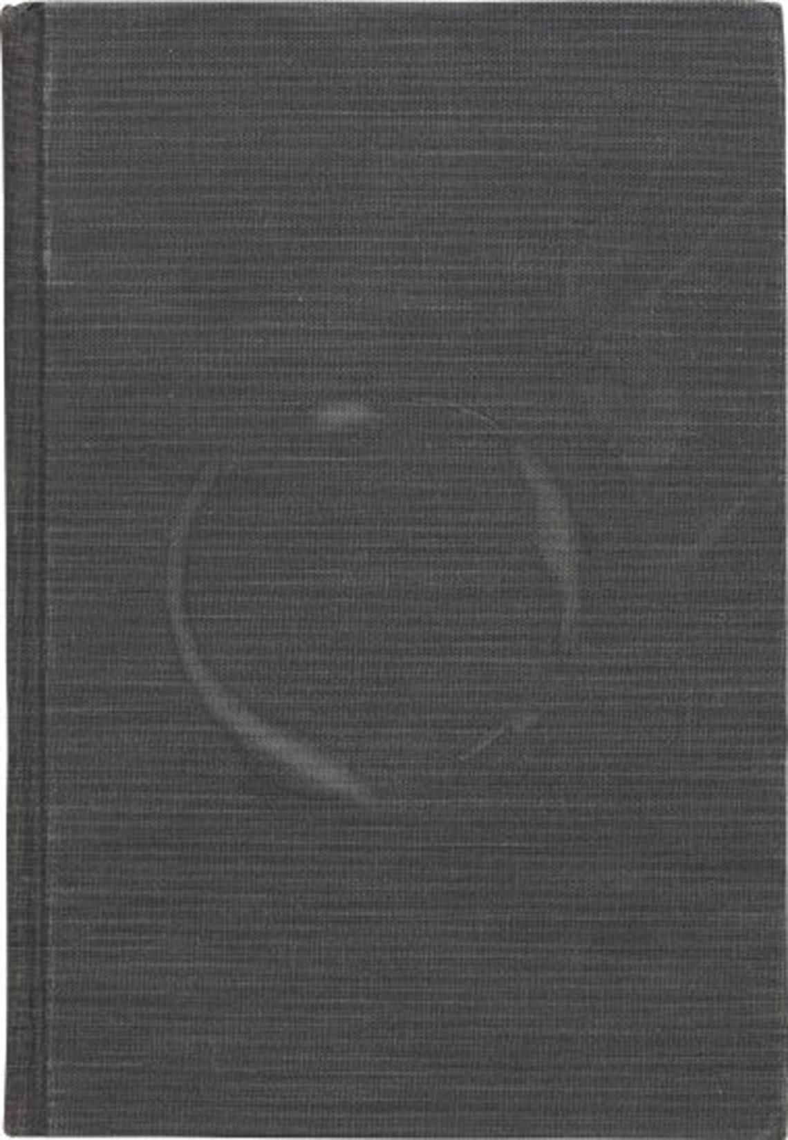 Ed Ruscha’s O (1993) is a striking example of his conceptual engagement with language, material, and erasure. Created using bleach on a cloth-bound book—Stand Like Men (1973)—the work transforms an everyday object into a meditation on meaning and