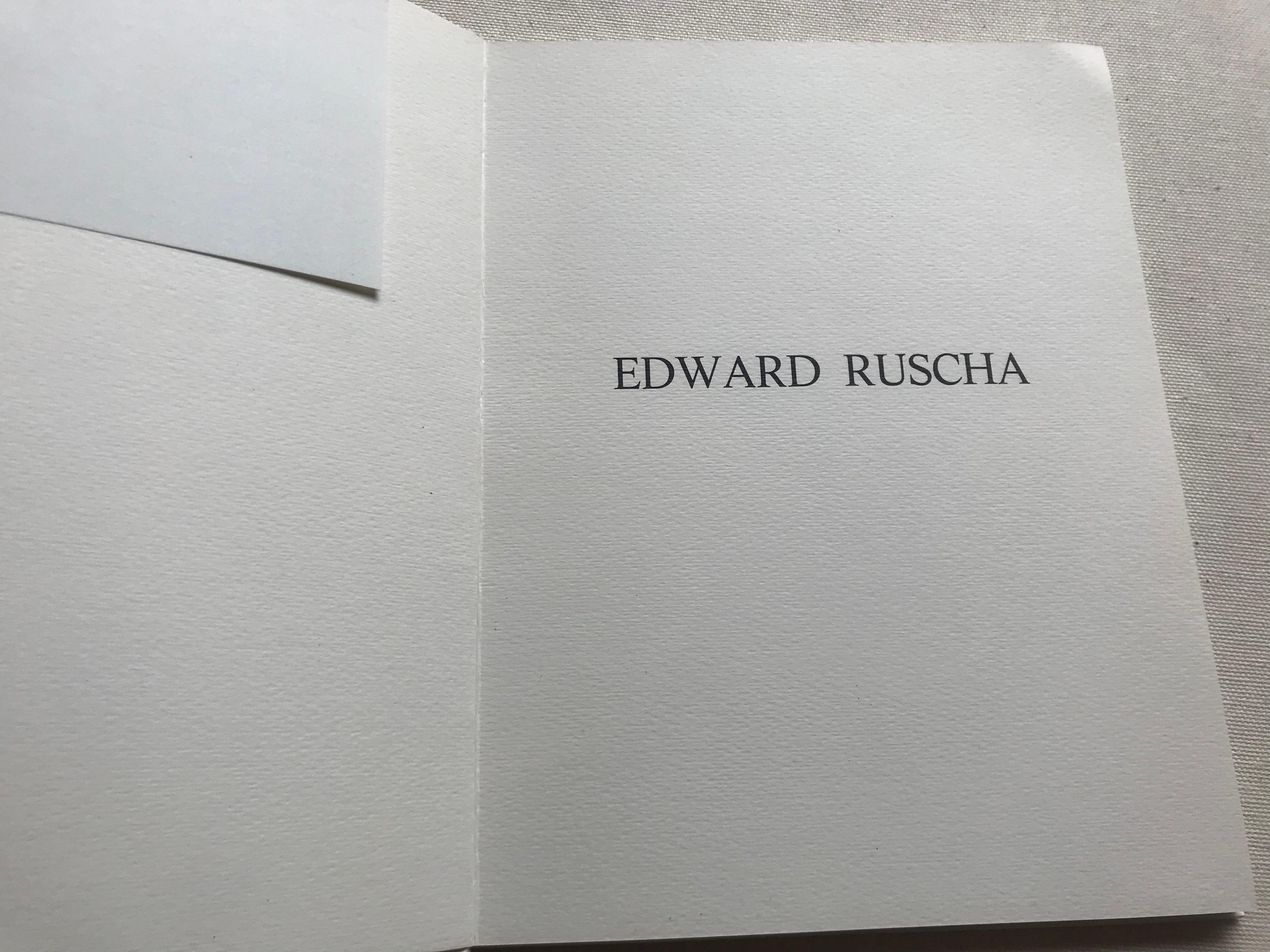 Ed Ruscha Pair of Art Books 'Nine Swimming Pools + Ruscha' One Signed, 1968 1