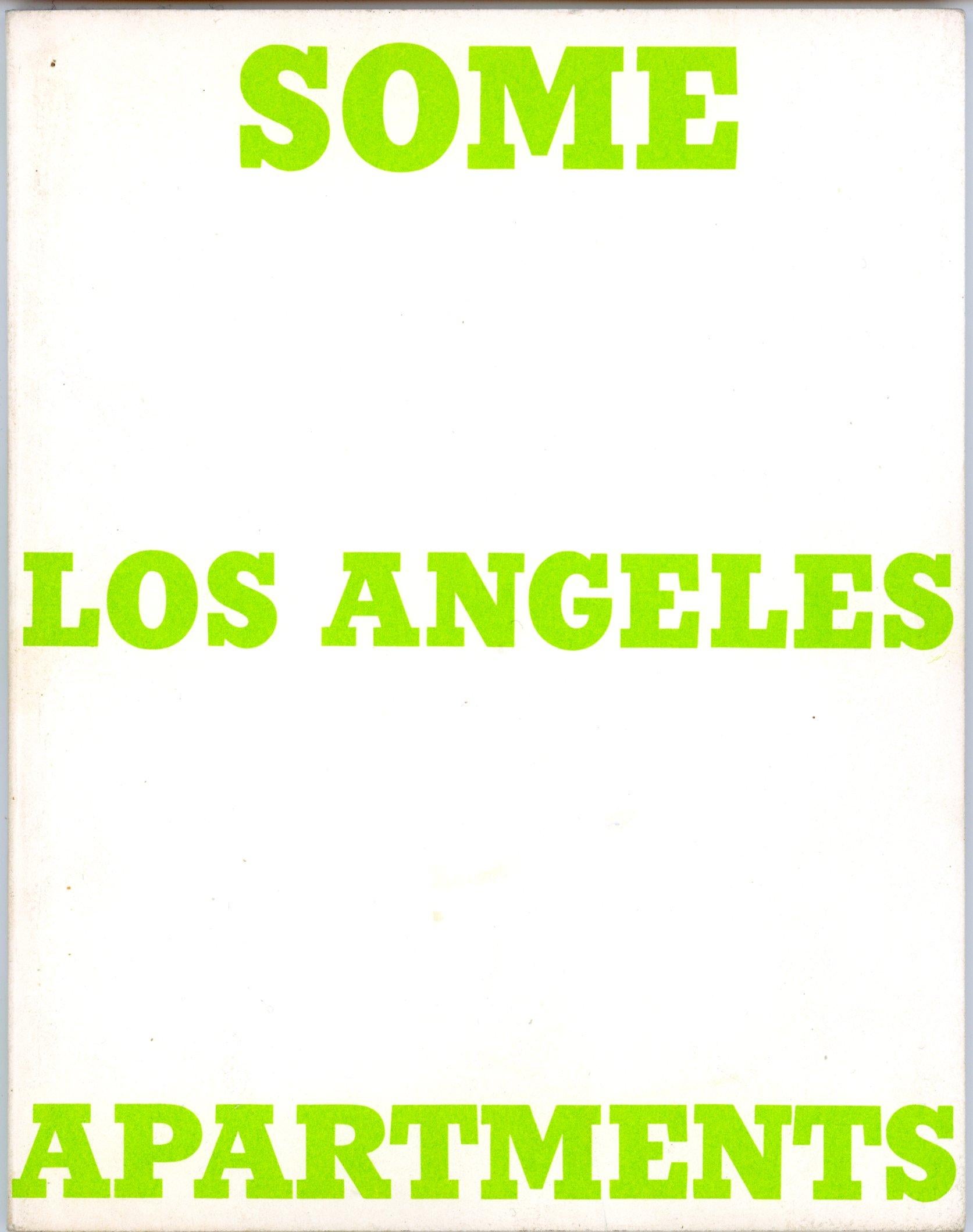 Some Los Angeles Apartments - Artist Book published in a limited edition of 3000
