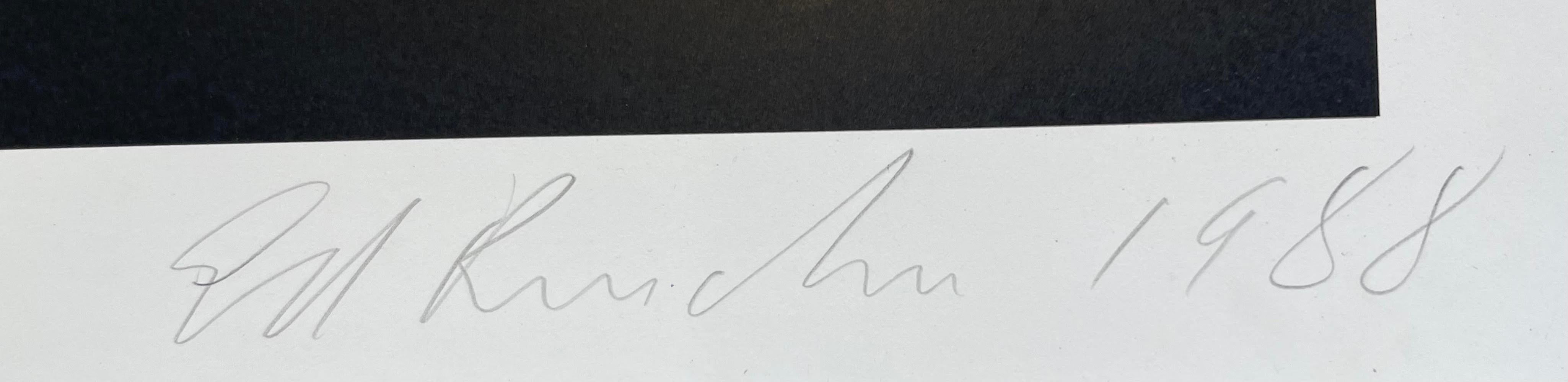 Ed Ruscha
Absolut Ruscha, 1988
Lithographie offset en couleurs sur papier vélin
Signée et datée au crayon par Ed Ruscha en bas à droite sur le devant.
Édition limitée à 200 exemplaires (non numérotés)
45.25 x 33 pouces
Non encadré
Cette rare