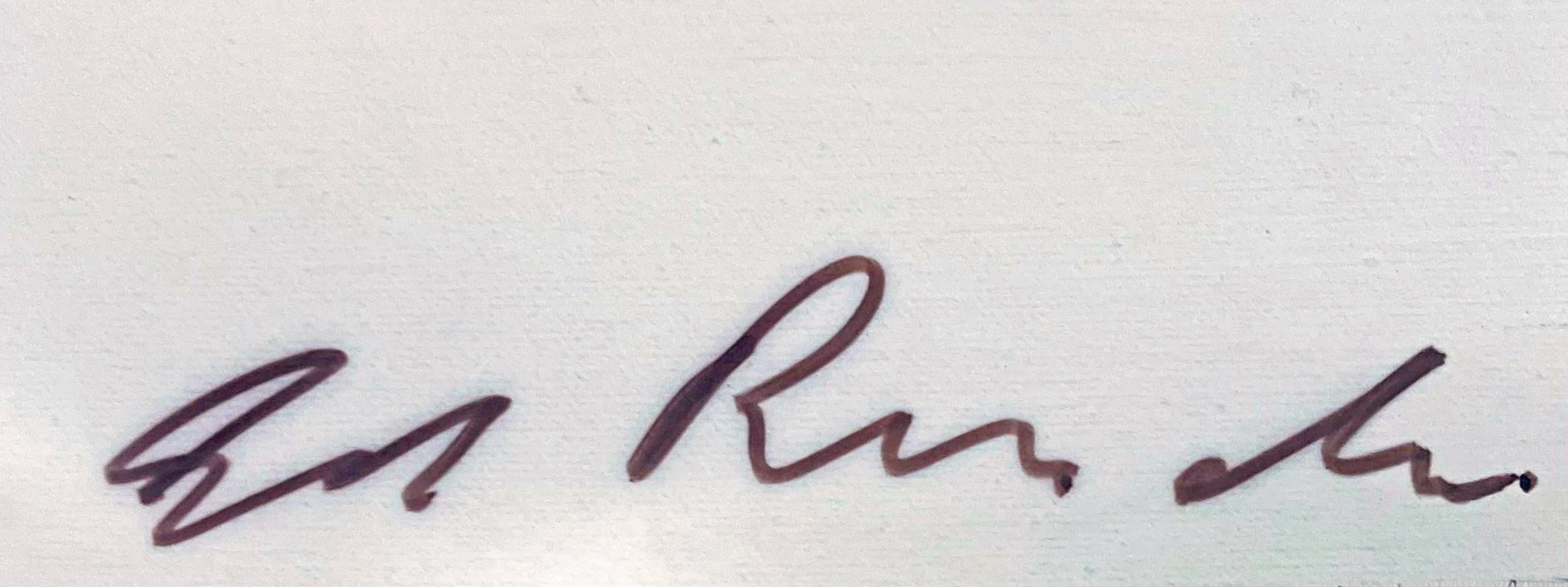 America Needs Hart (litografía offset de campaña vintage firmada a mano por Ed Ruscha) en venta 1