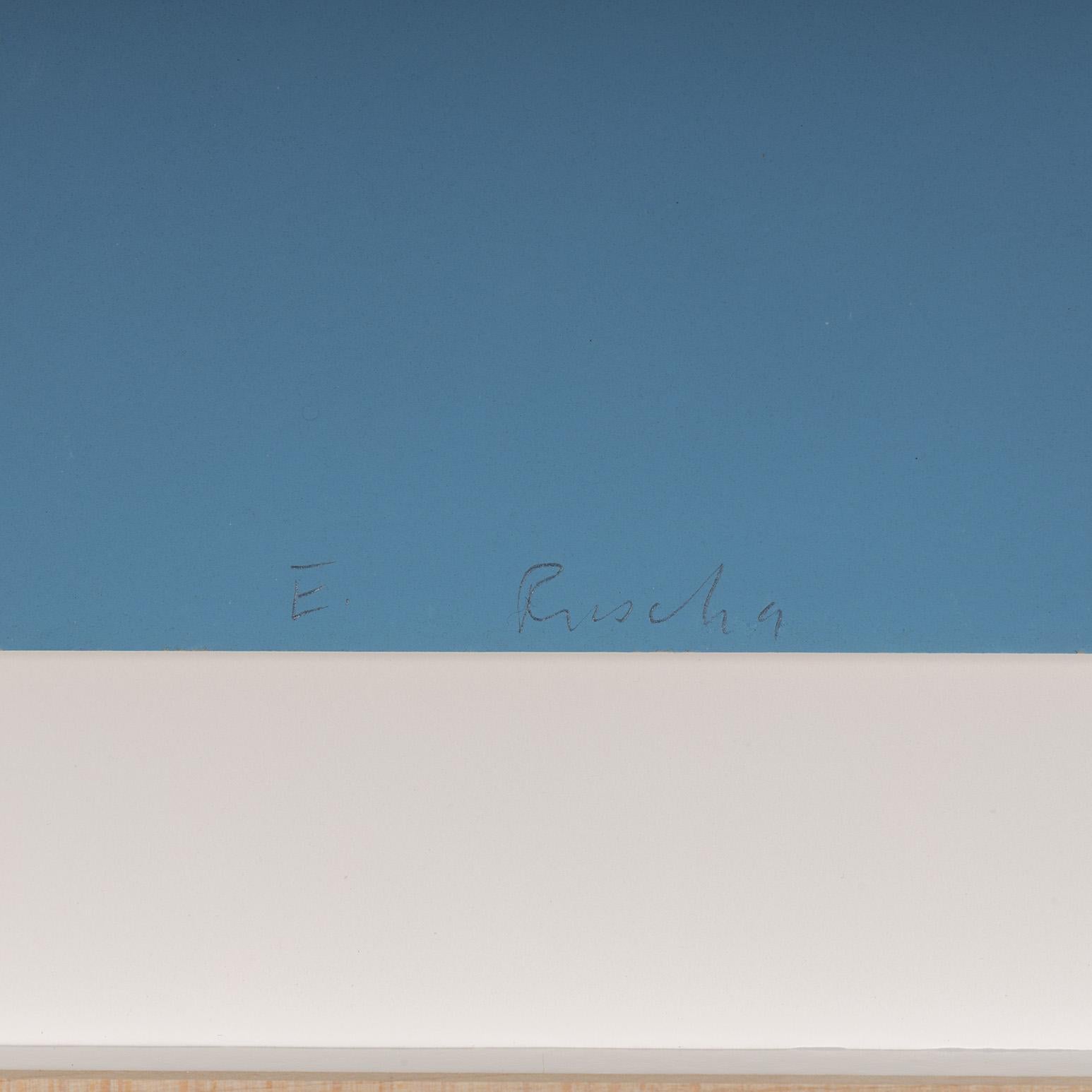 Blue Suds - Pop Art Print by Ed Ruscha