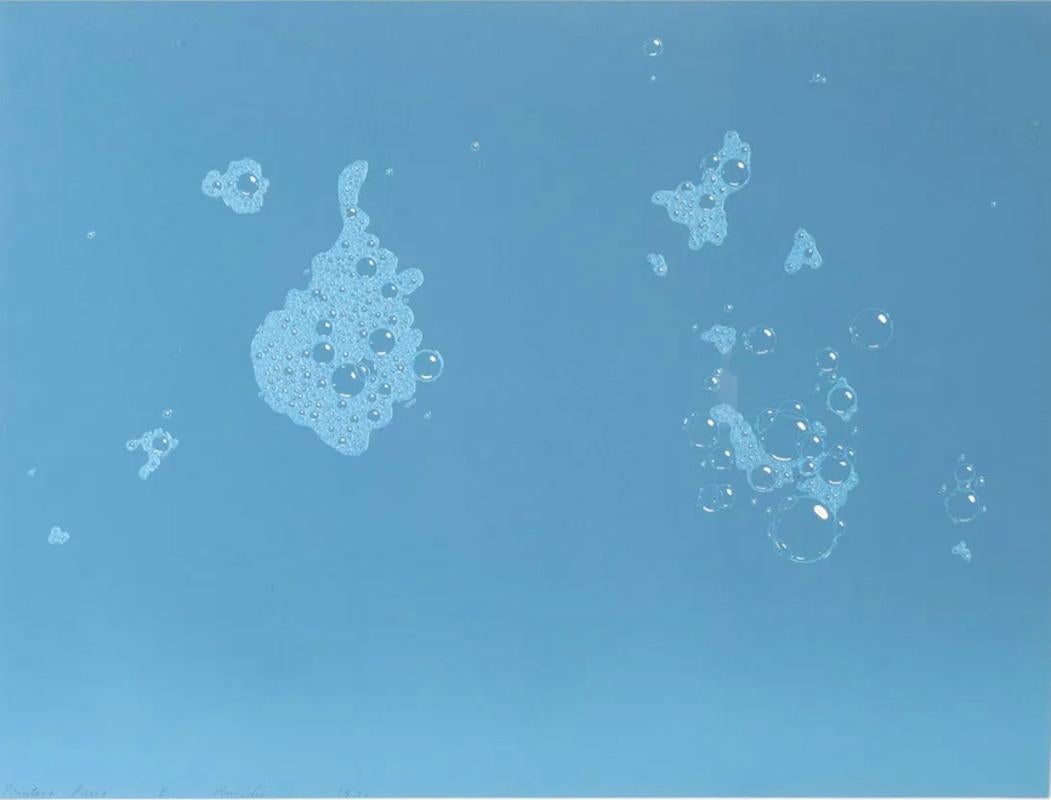 Blue Suds - Print by Ed Ruscha
