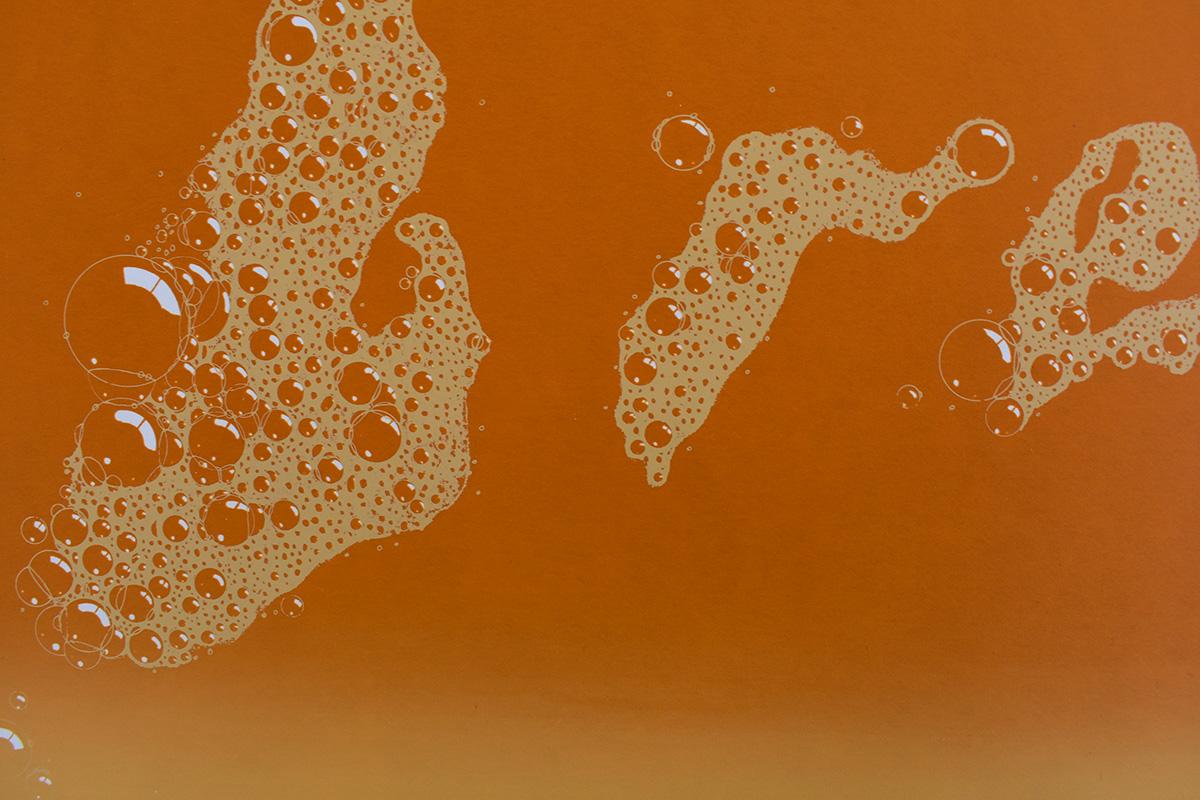 Brew - Orange Print by Ed Ruscha