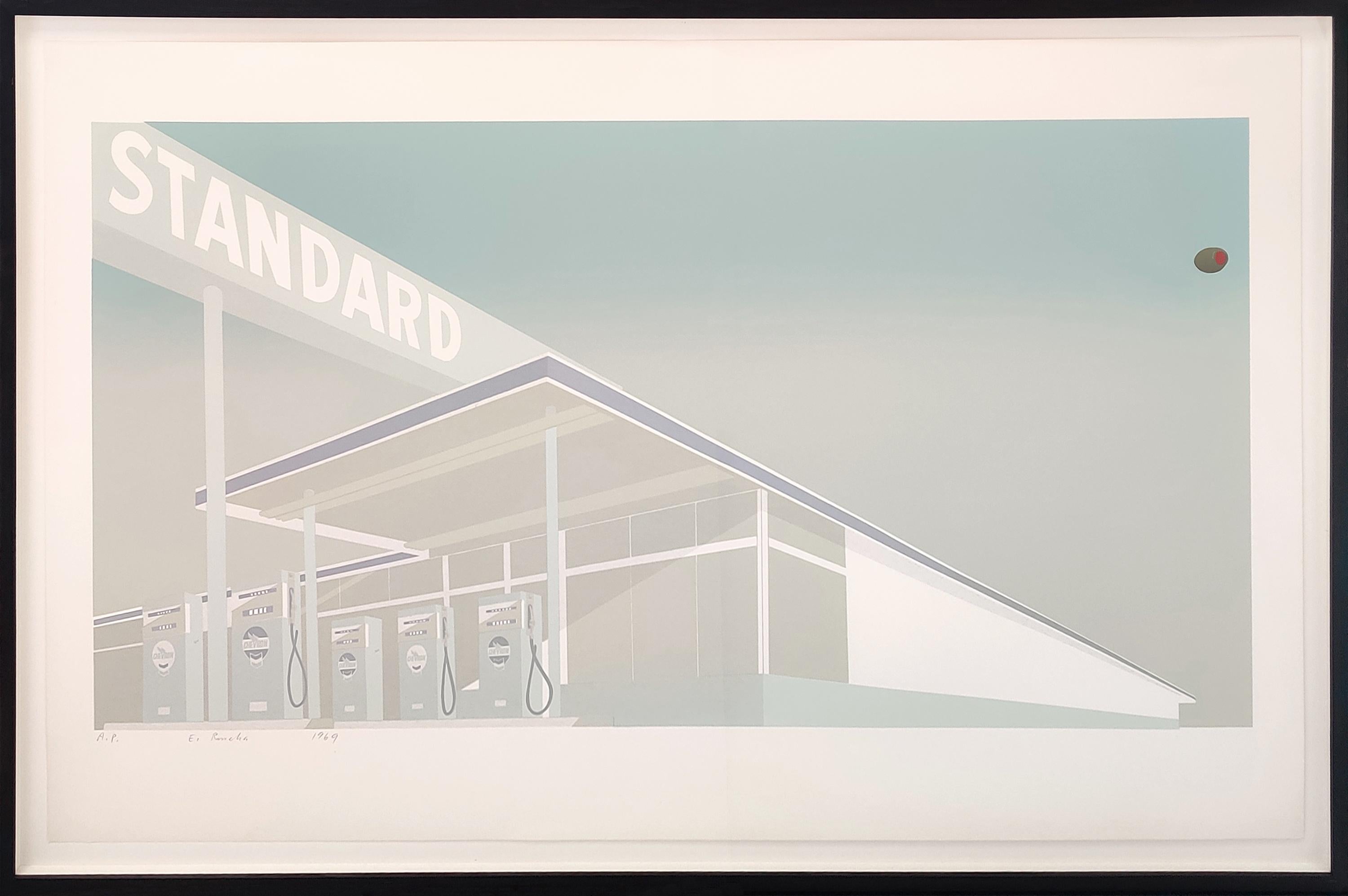 Ed Ruscha Landscape Print - CHEESE MOLD STANDARD WITH OLIVE