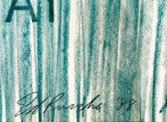 Ed Ruscha (1937) - Hell 1/2 Way Heaven - Color lithograph on Rives paper - 1988