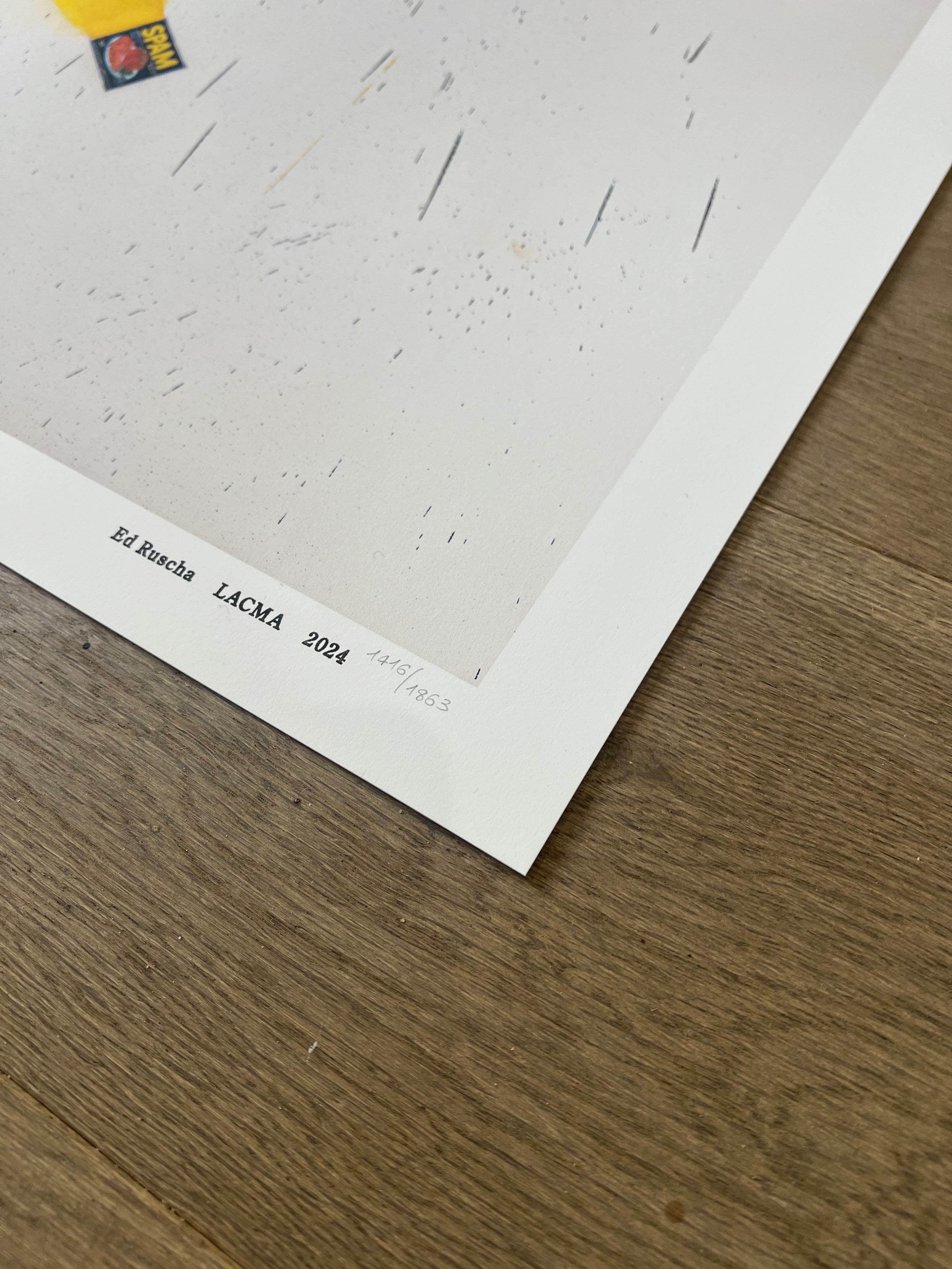 Ed Ruscha - Tamaño real en venta 2