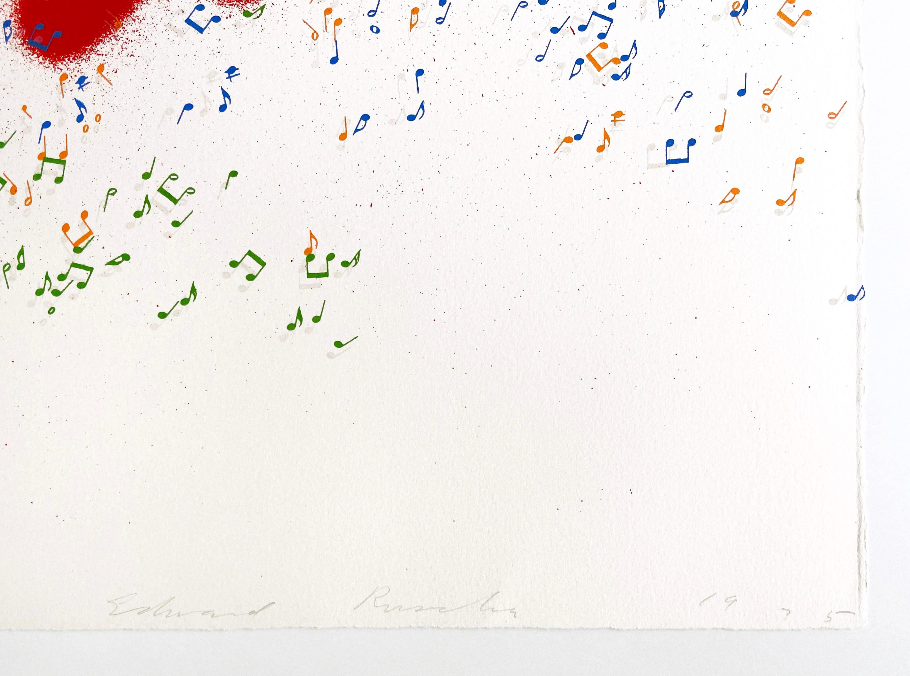 Ed Ruscha - America Whistles, 1975, signierte Lithographie, Pop Art, Konzeptuelle Kunst 1