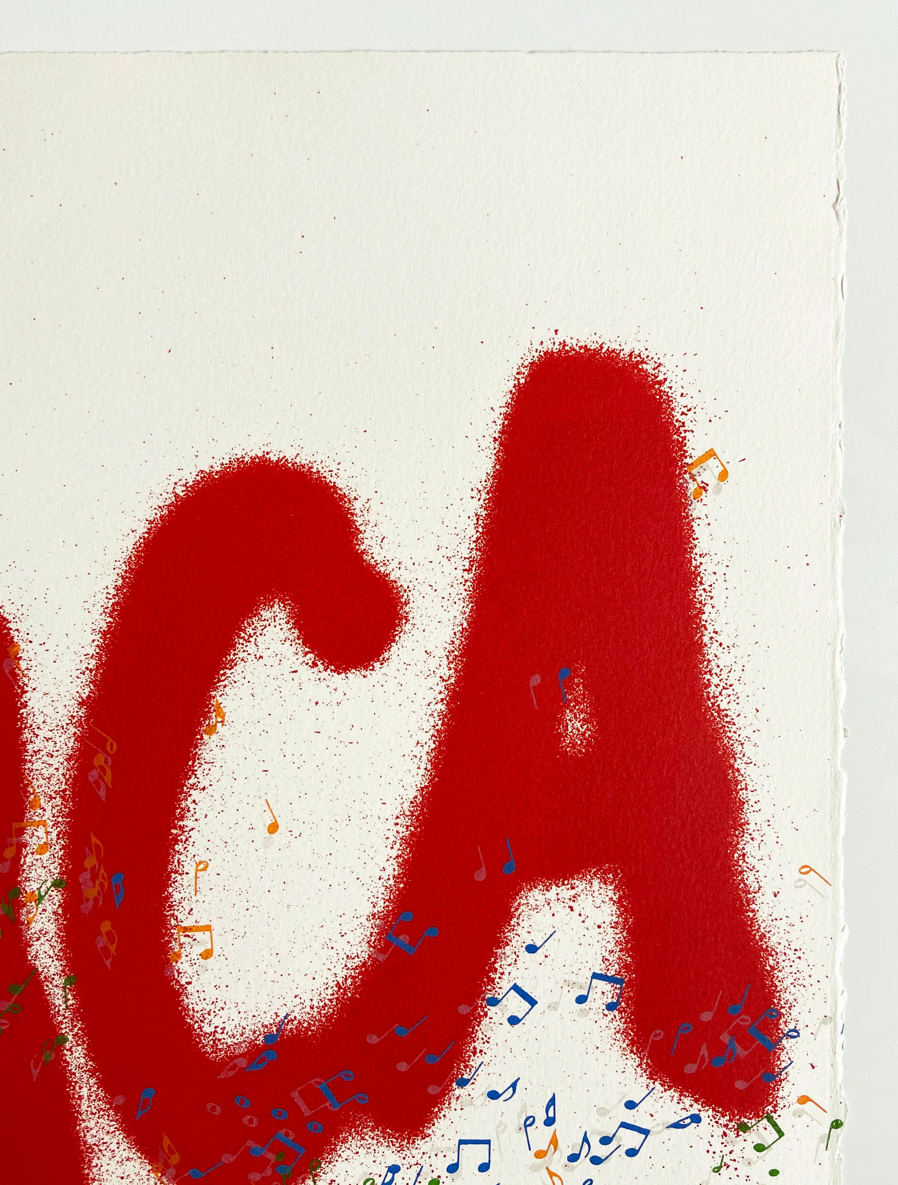 Ed Ruscha - America Whistles, 1975, Signed Lithograph, Pop Art, Conceptual Art 1
