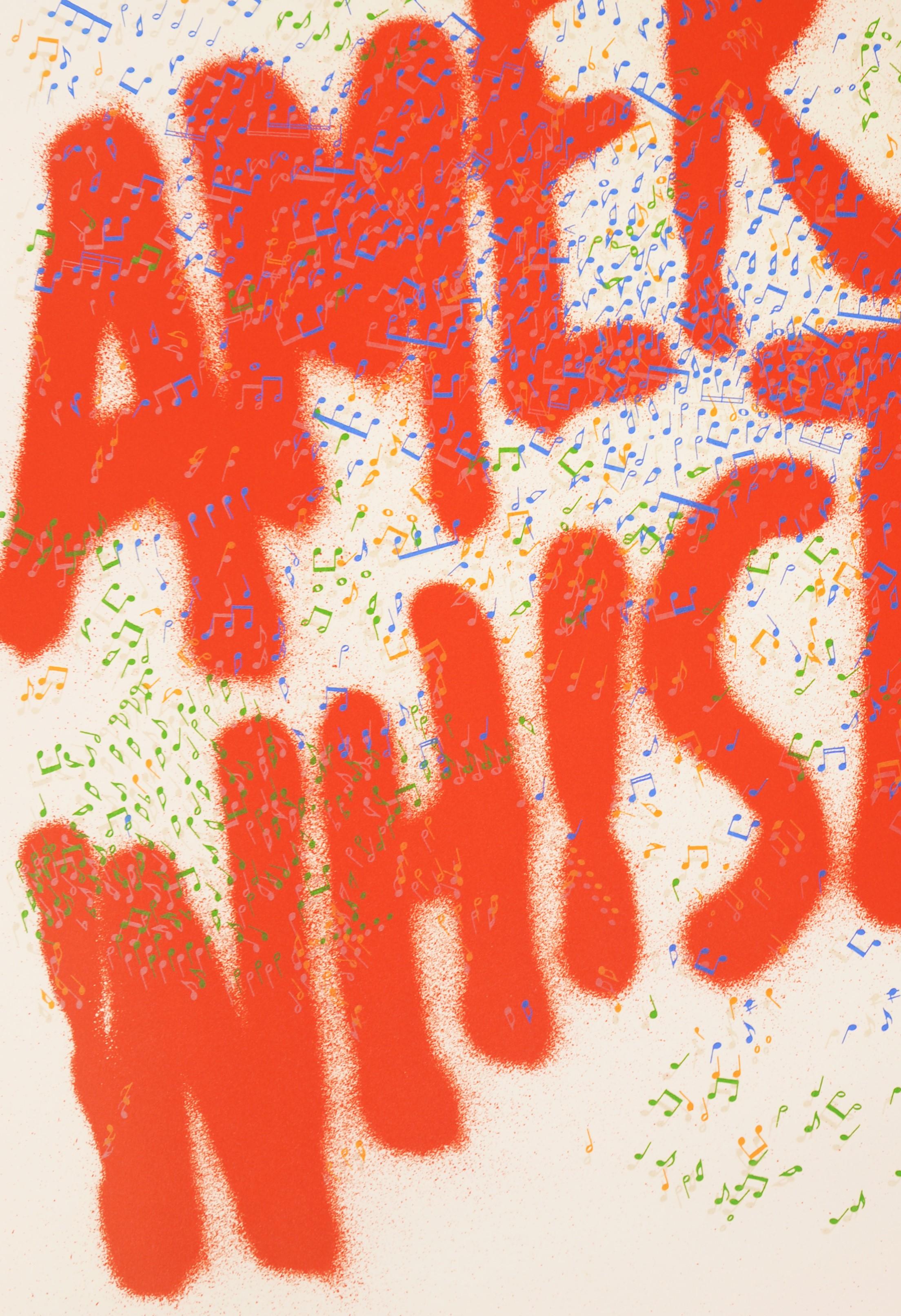 Ed Ruscha, America Whistles, litografia, firmata, 1975 2