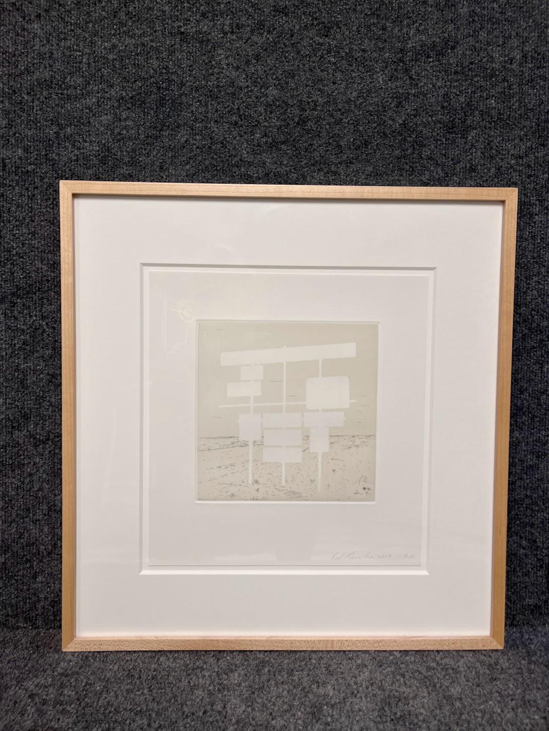 Ed Ruscha 'Blank Signs' Signed Etching and Aquatint Four Framed Prints 2004 For Sale 11