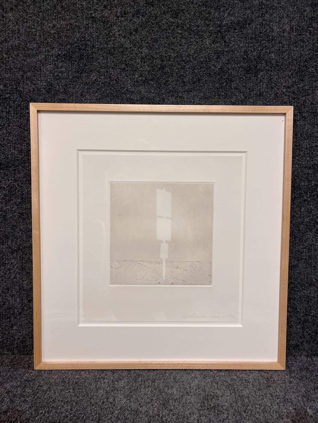 Ed Ruscha 'Blank Signs' Signed Etching and Aquatint Four Framed Prints 2004 For Sale 8