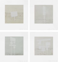 Ed Ruscha 'Blank Signs' Etching and Aquatint 2004