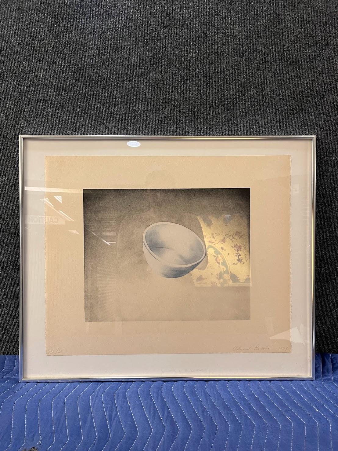 Ed Ruscha 'Bowl' Signed Color Lithograph 1974 2