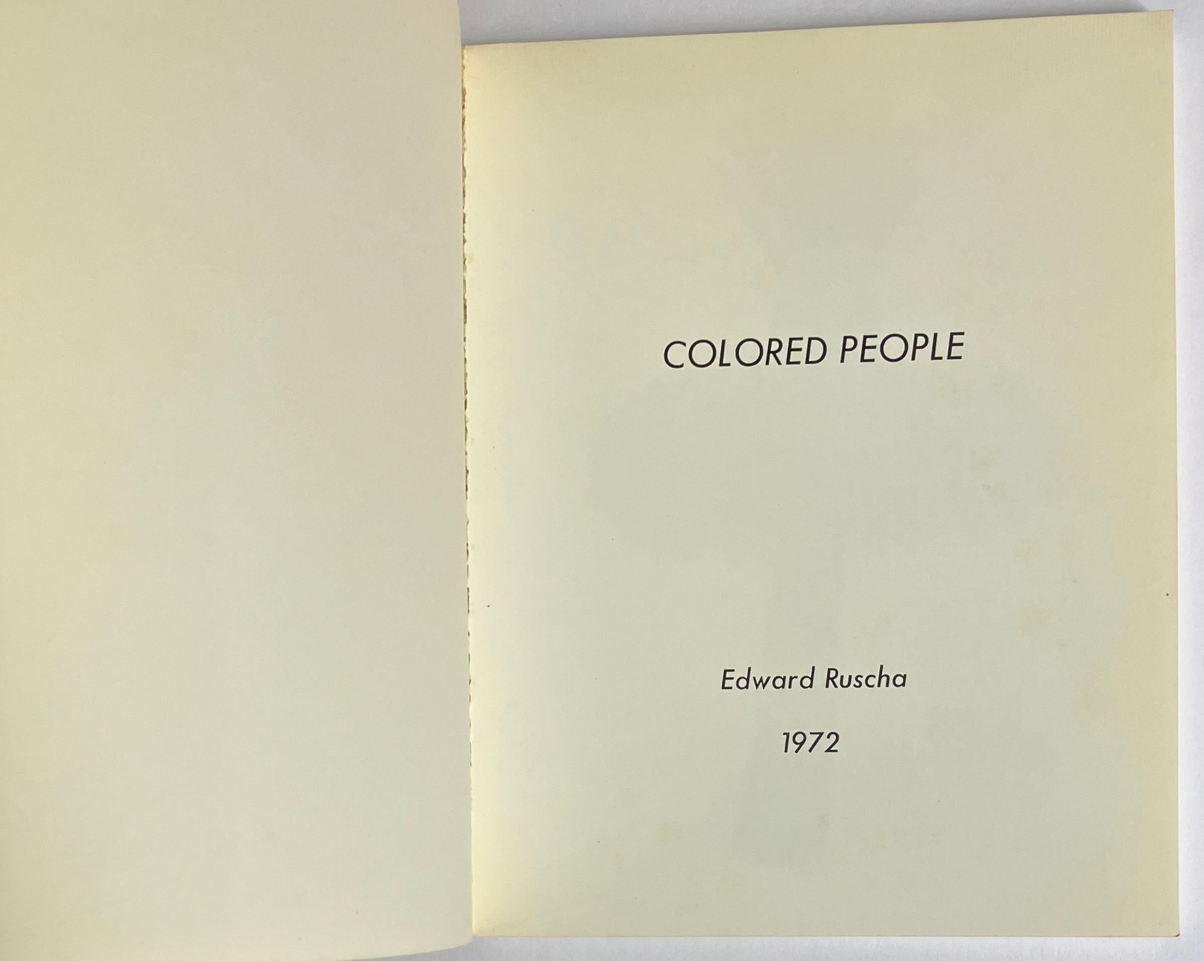 Ed Ruscha Colored People (1st edition) 6
